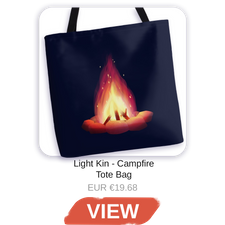 Light Kin - Campfire Tote Bag