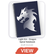 Light Kin - Dragon Spiral Notebook